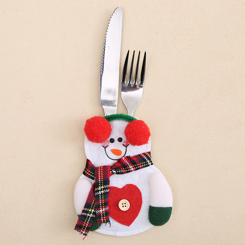 Wholesale Christmas Table Decoration Non Woven Christmas Dinnerware Set